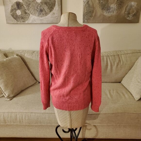 Court & Rowe Nep Flecked V-Neck Sweater - Picture 6 of 11